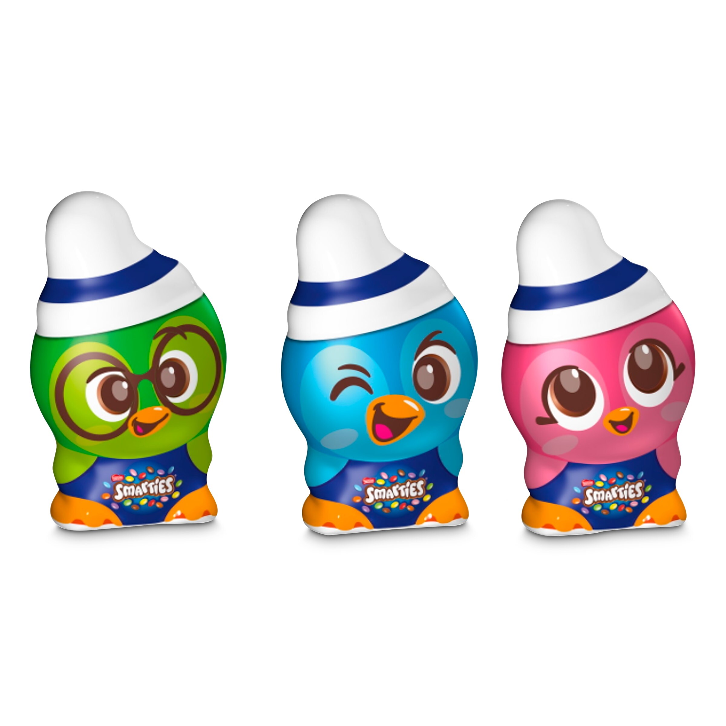 Pingüino de chocolate Nestlé Smarties caja 85 g