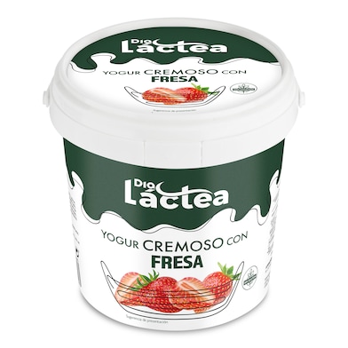 Yogur cremoso con fresa Dia Láctea tarrina 1 Kg-0