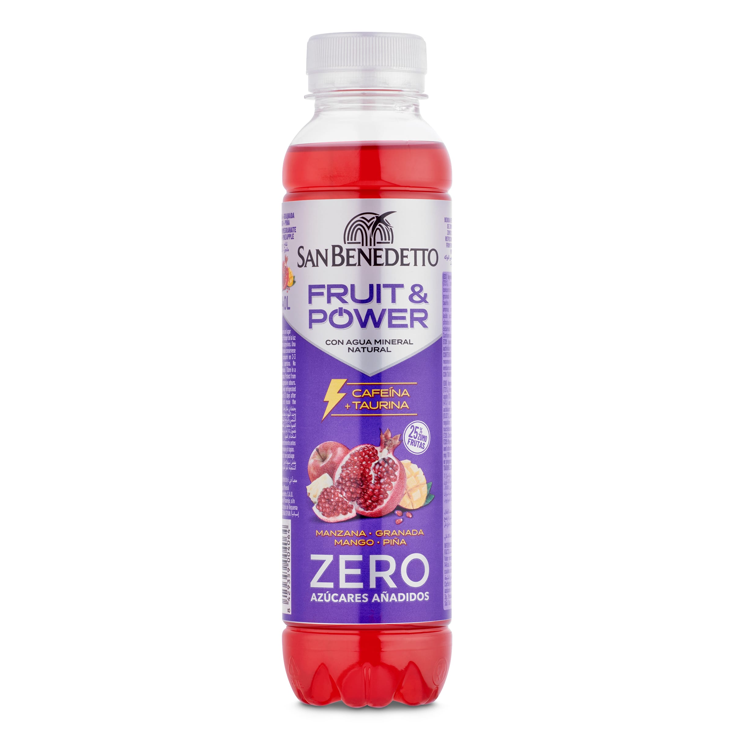 Bebida energética fruit & power SAN BENEDETTO   BOTELLA 400 ML
