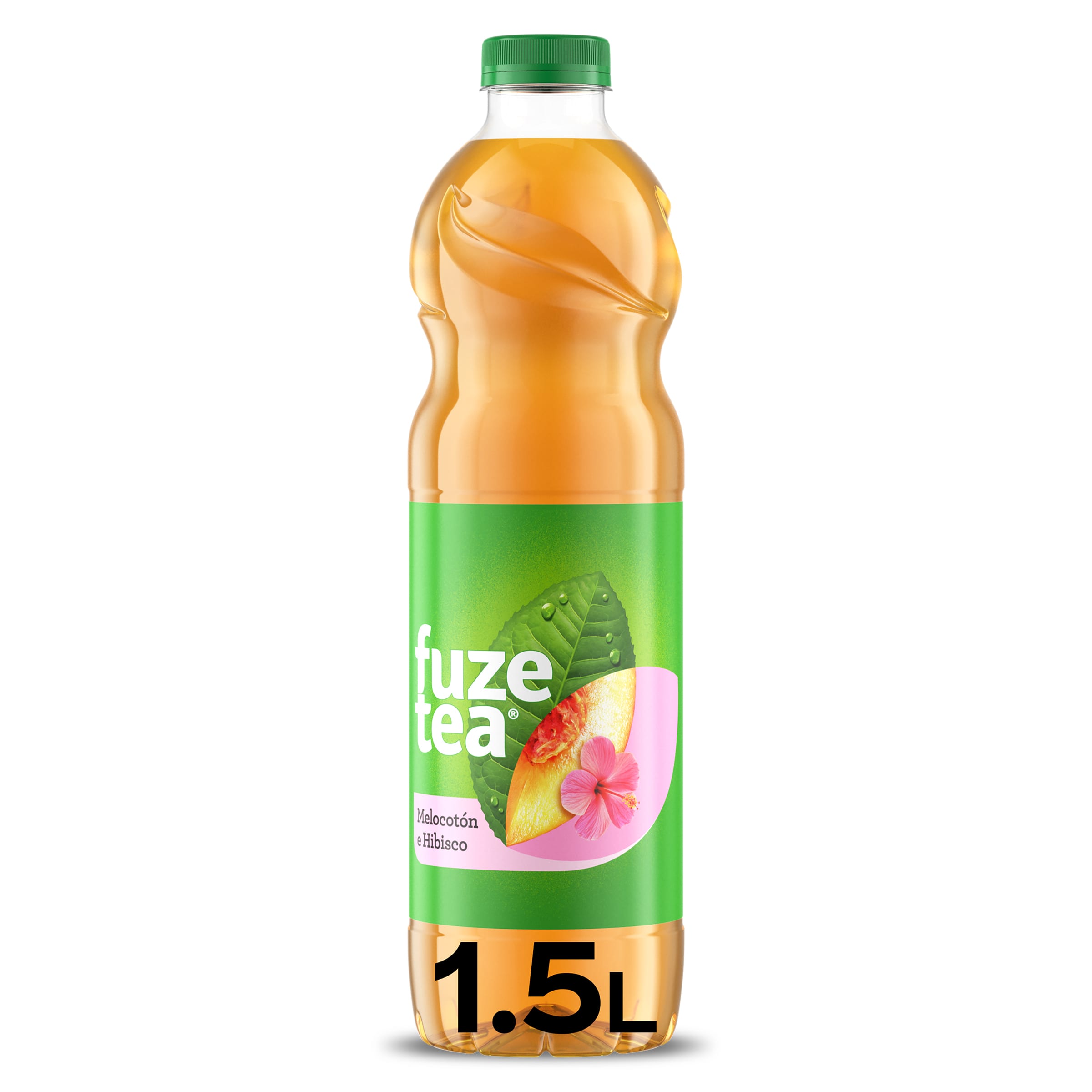 Refresco de té de melocotón e hibisco FUZE TEA   BOTELLA 1.25 LT