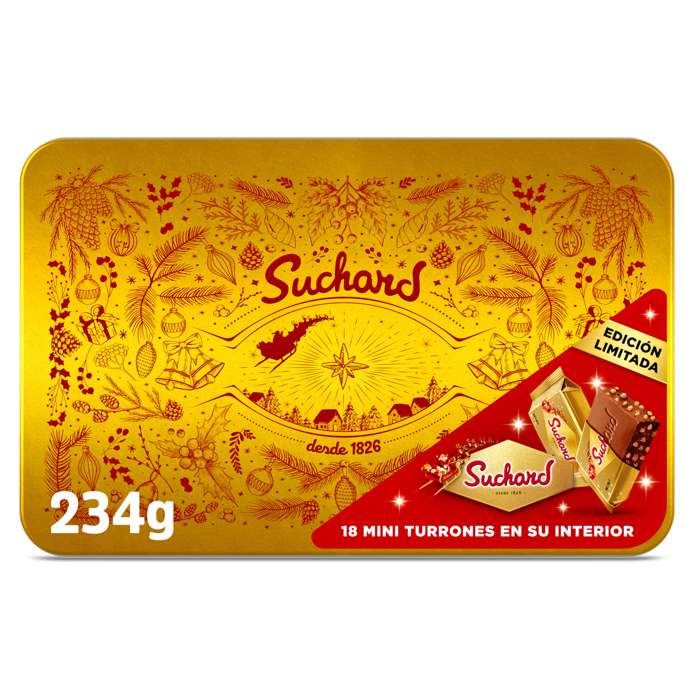 Mini turrones Suchard lata 234 g