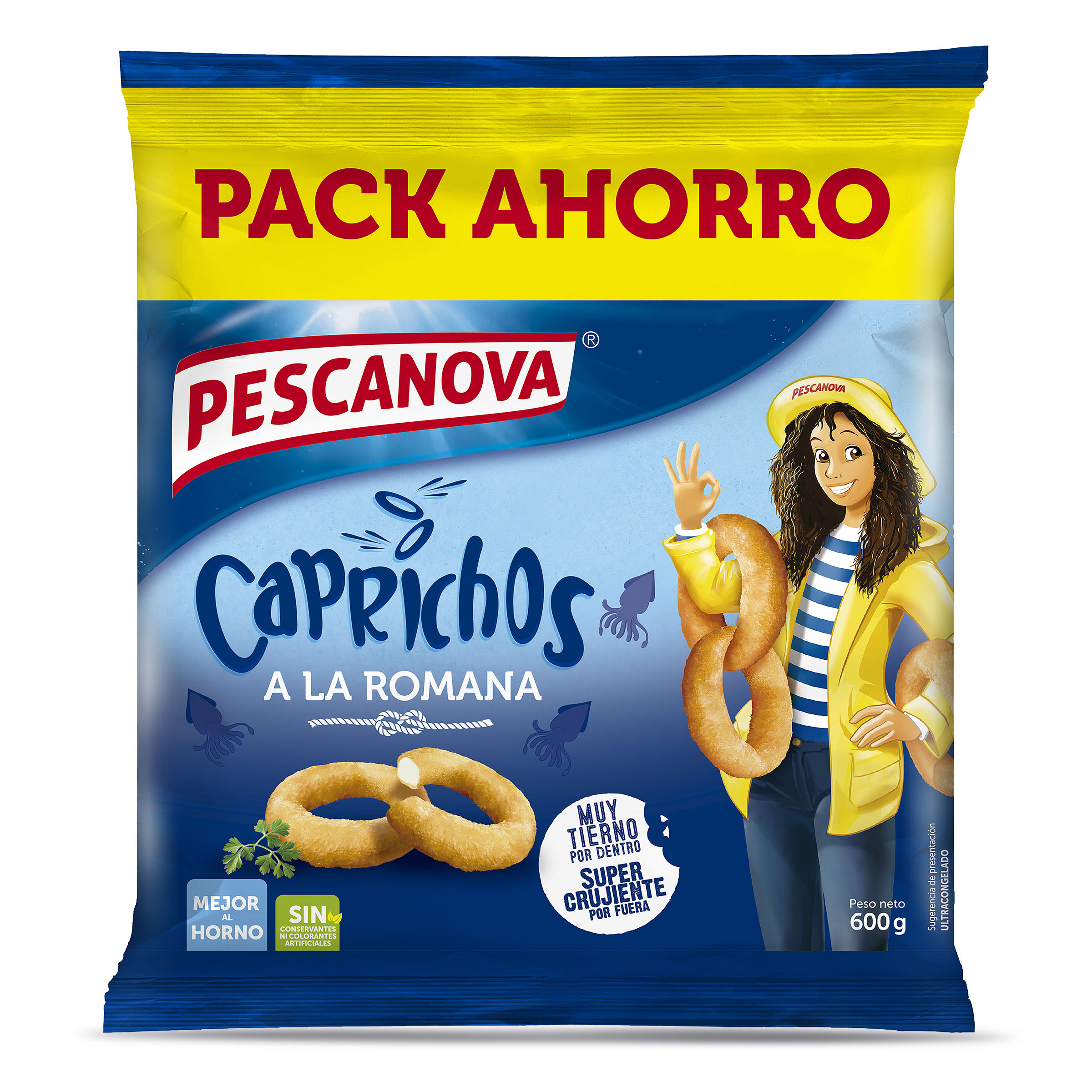 Caprichos de calamar a la romana Pescanova bolsa 600 g