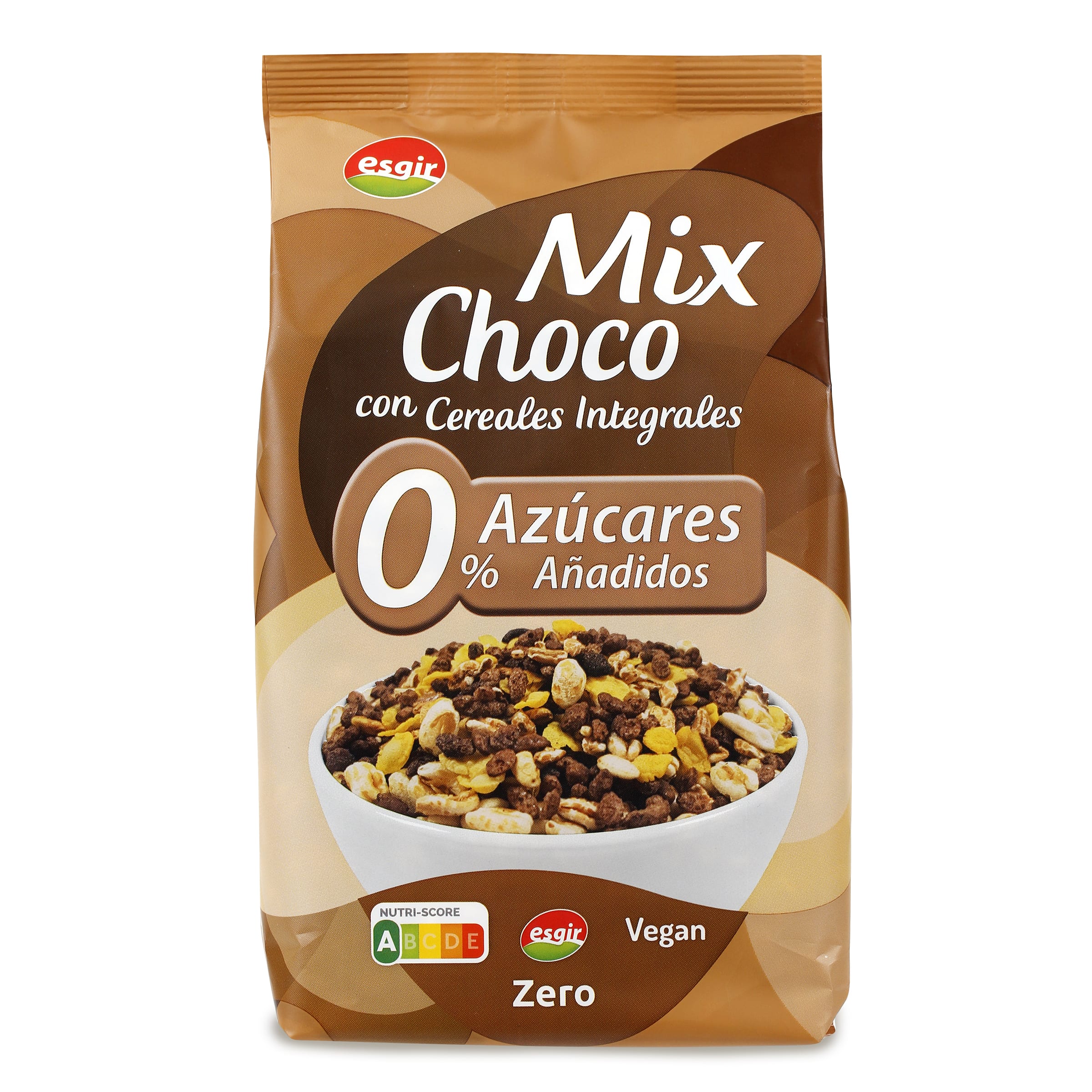 Cereales integrales 0% azúcares añadidos mix choco Esgir bolsa 250 g -  Supermercados DIA