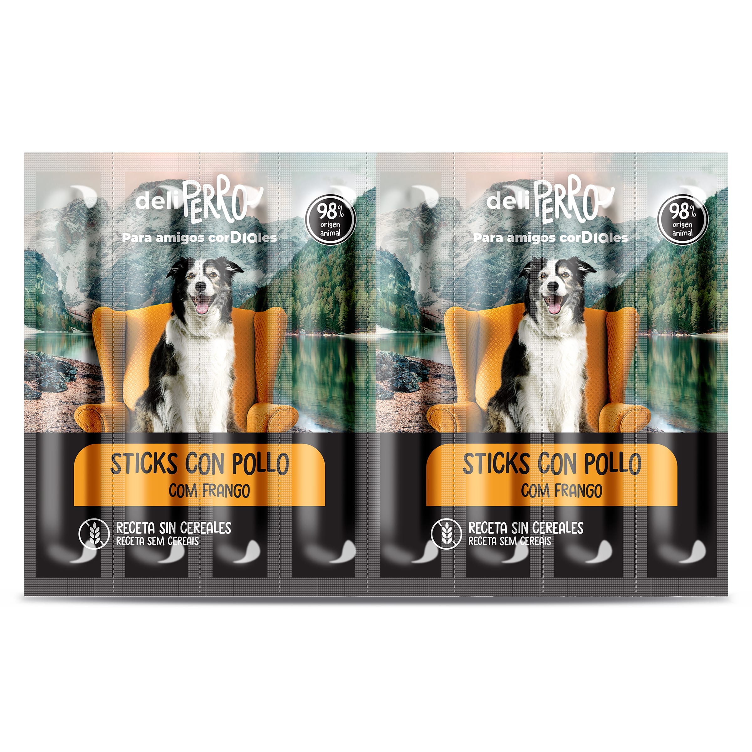 Snack para perros sticks con pollo Deliperro bolsa 88 g