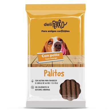 Snack para perros palitos con pollo Deliperro de Dia bolsa 200 g-0 Snack para perros palitos con pollo Deliperro de Dia bolsa 200 g-0