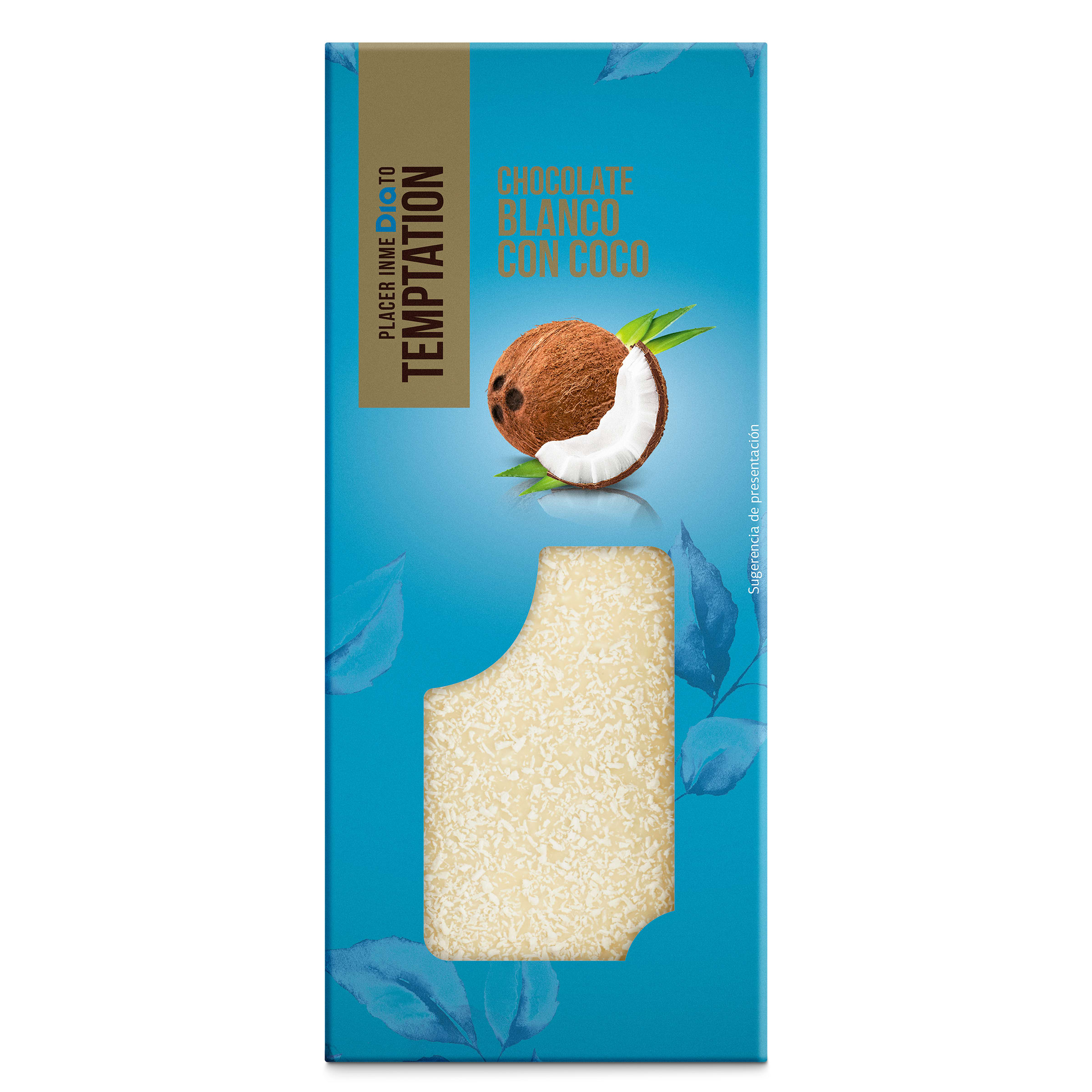 Chocolate leche con coco y galleta Temptation 120 g