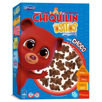 Galletas a cucharadas ositos sabor choco Artiach Chiquilin caja 320 g-0 Galletas a cucharadas ositos sabor choco Artiach Chiquilin caja 320 g-0