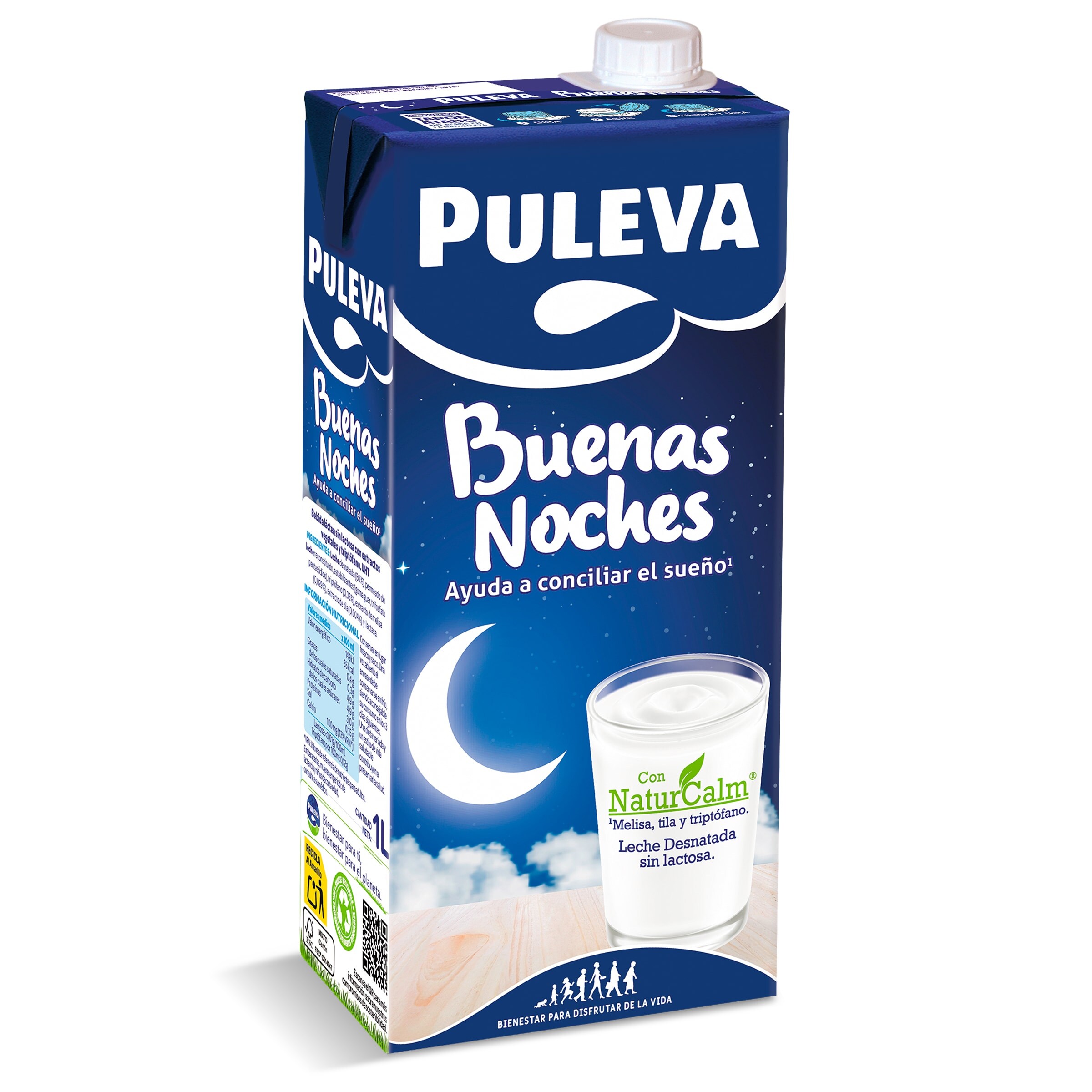 Bebida láctea buenas noches Puleva brik 1 l