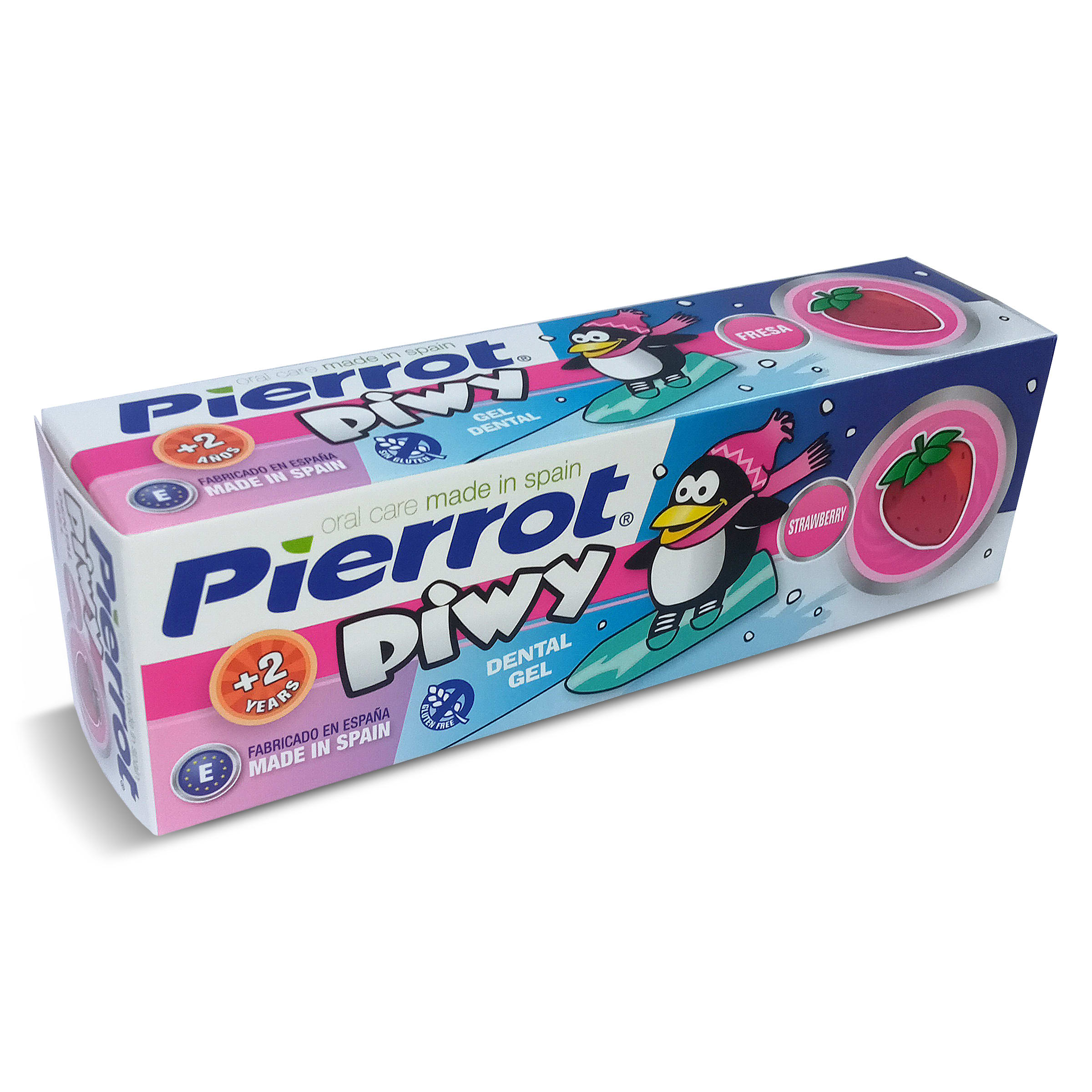 Pasta dentífrica infantil fresa piwy + 2 años Pierrot tubo 75 ml