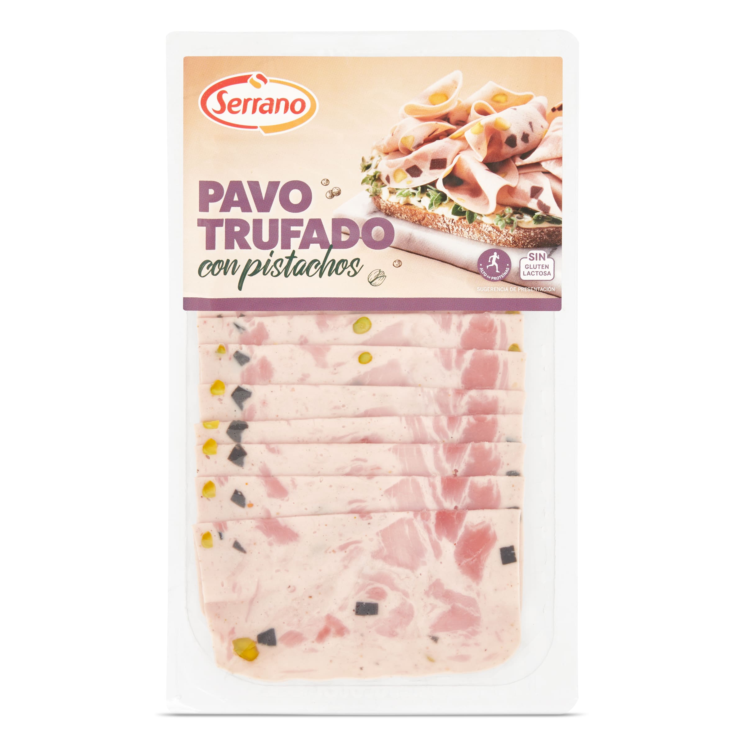 Pavo trufado con pistachos SERRANO   SOBRE 150 GR