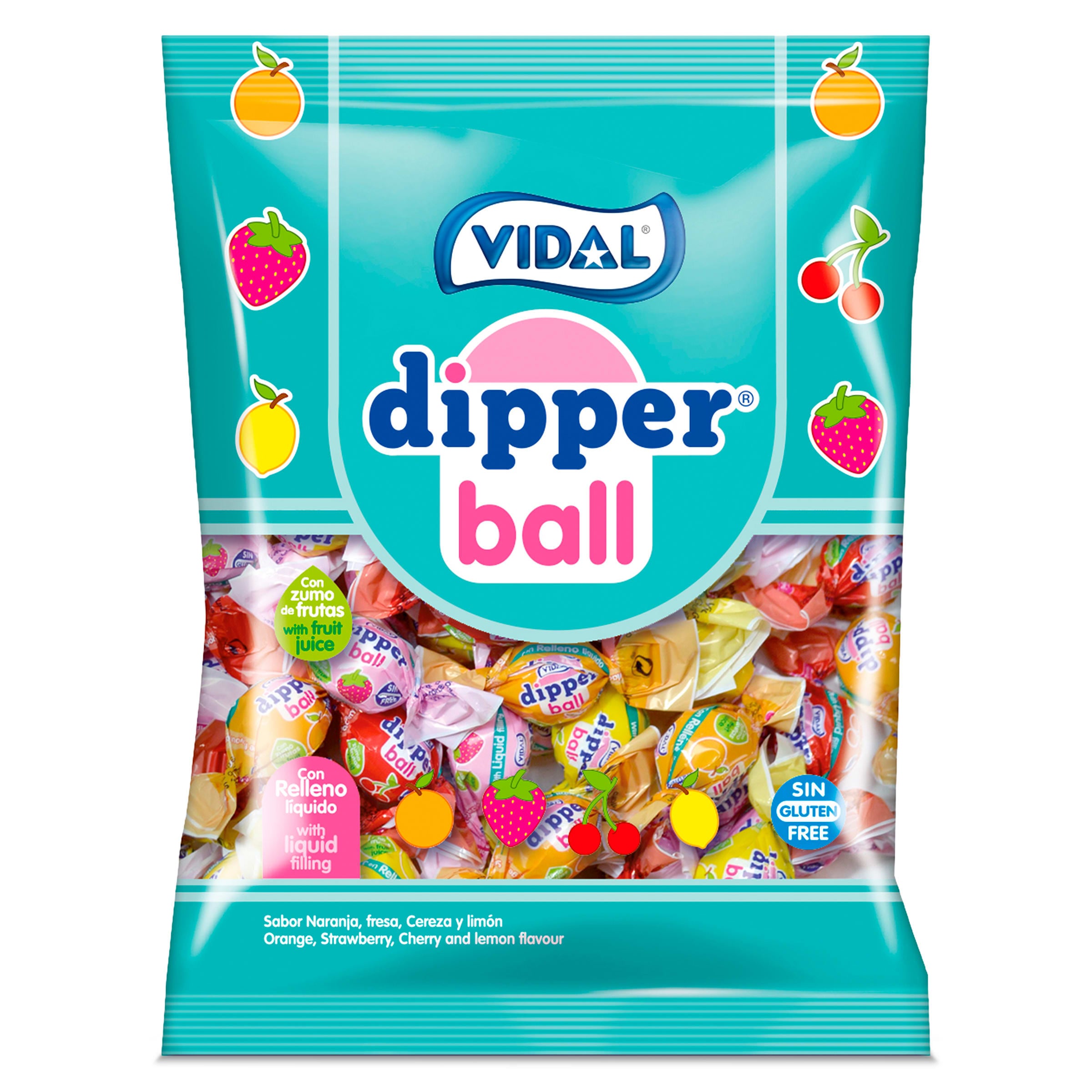 Caramelos masticables dipper ball Vidal bolsa 70 g