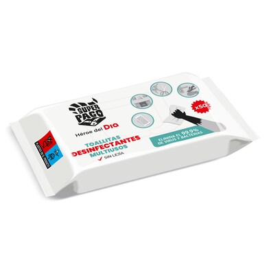 Toallitas desinfectantes multiusos Dia Super Paco 50 unidades-0 Toallitas desinfectantes multiusos Dia Super Paco 50 unidades-0