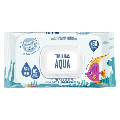 Toallitas aqua Planeta Bebé de Dia bolsa 60 unidades-0 Toallitas aqua Planeta Bebé de Dia bolsa 60 unidades-0