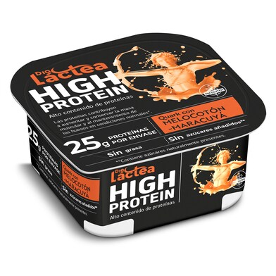 Queso quark con melocotón y maracuyá alto en proteínas Dia Láctea 200 g-0 Queso quark con melocotón y maracuyá alto en proteínas Dia Láctea 200 g-0