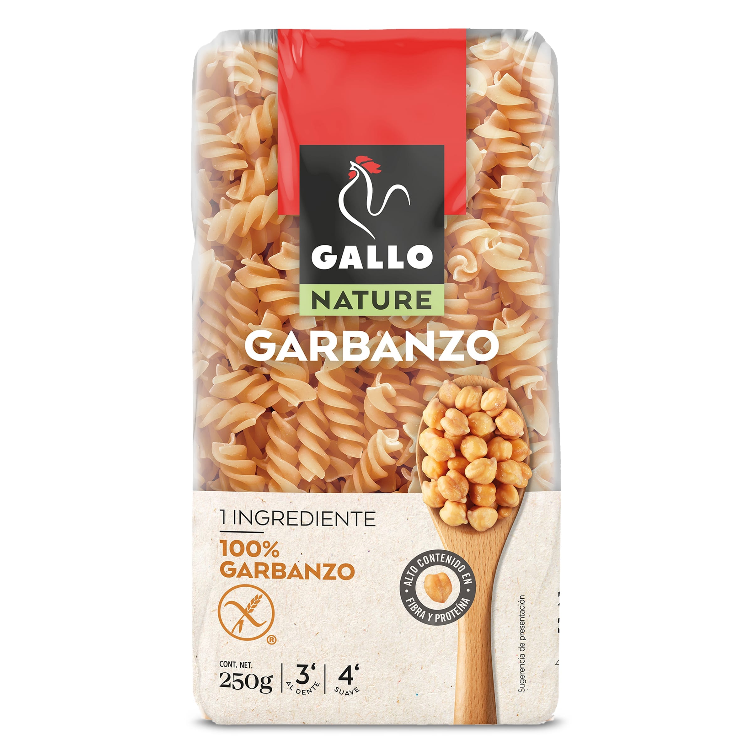 Hélices 100% de garbanzo Gallo bolsa 250 g