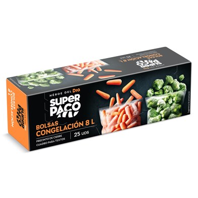 Bolsas de congelación 8 litros Dia Super Paco 25 unidades-0 Bolsas de congelación 8 litros Dia Super Paco 25 unidades-0