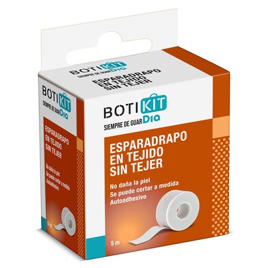 Esparadrapo hipoalergénico en tejido sin tejer Botikit de Dia caja 5 m-0 Esparadrapo hipoalergénico en tejido sin tejer Botikit de Dia caja 5 m-0