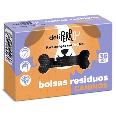 Bolsas para residuos caninos con asas Deliperro de Dia caja 36 unidades-0 Bolsas para residuos caninos con asas Deliperro de Dia caja 36 unidades-0
