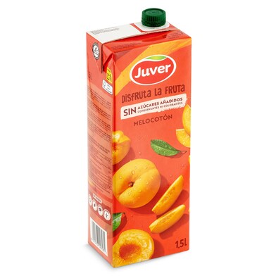 Bebida de zumo de melocotón sin azúcares añadidos Juver Disfruta 1.5 L-0 Bebida de zumo de melocotón sin azúcares añadidos Juver Disfruta 1.5 L-0
