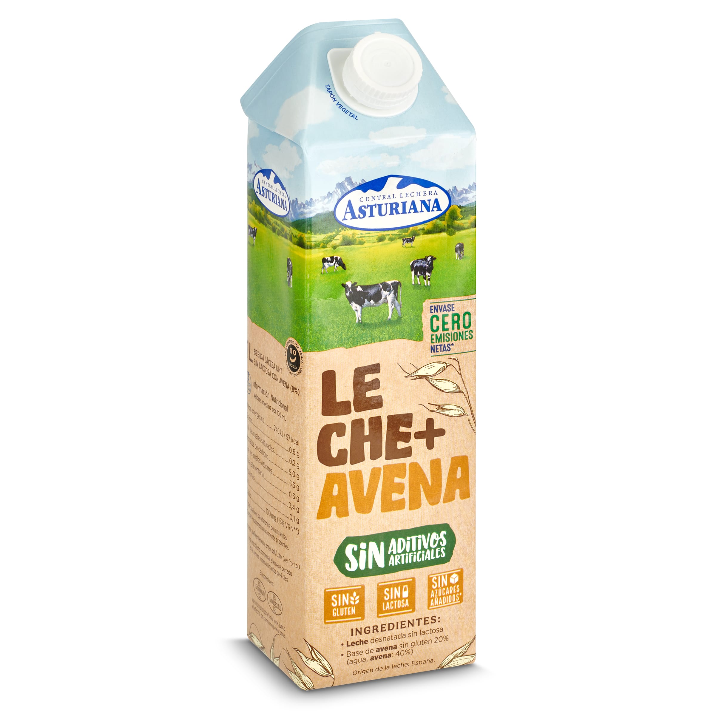 Leche con avena Central Lechera Asturiana brik 1 l