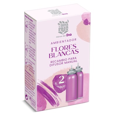 Recambio ambientador manual flores blancas Dia Super Paco 2 unidades-0 Recambio ambientador manual flores blancas Dia Super Paco 2 unidades-0