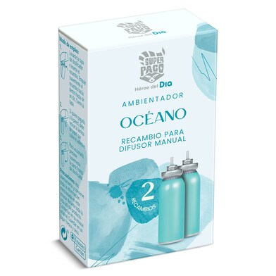 Recambio ambientador manual océano Dia Super Paco 2 unidades-0 Recambio ambientador manual océano Dia Super Paco 2 unidades-0