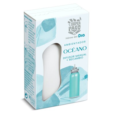 Difusor ambientador manual con recambio océano Dia Super Paco 1 unidad-0 Difusor ambientador manual con recambio océano Dia Super Paco 1 unidad-0