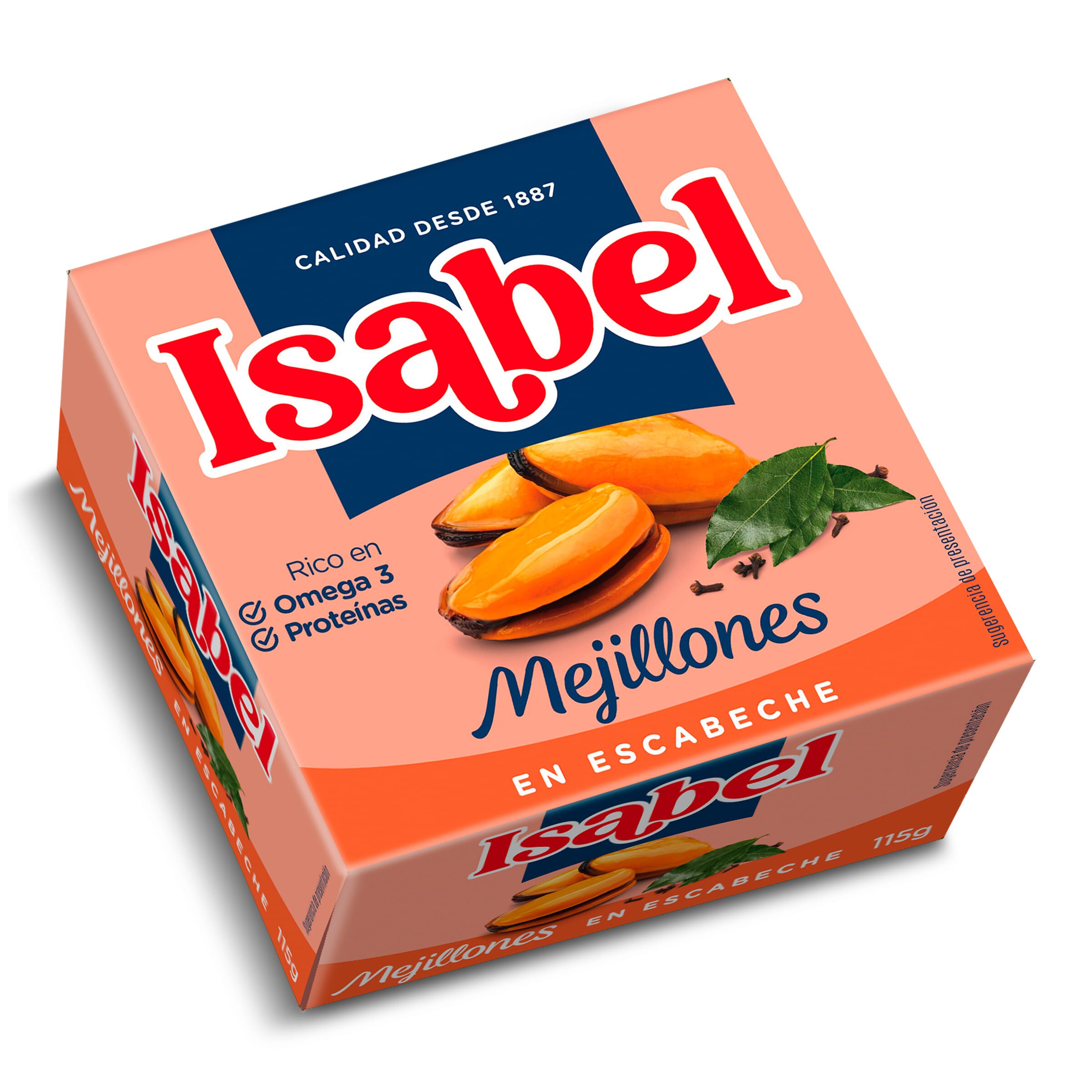Mejillones en escabeche pequeños Isabel lata 69 g