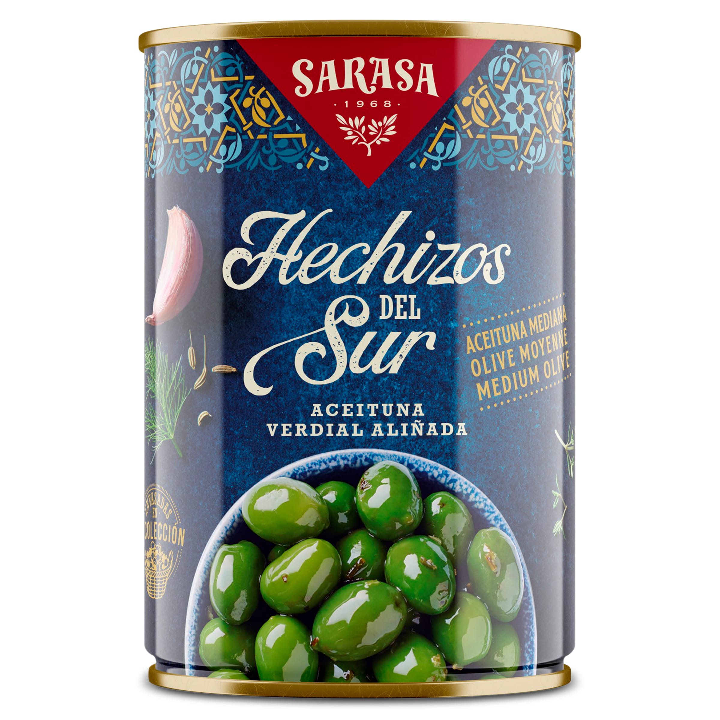 Aceitunas hechizos del sur Sarasa lata 160 g