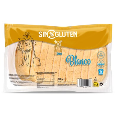 Pan de molde sin gluten El molino de Dia 280 g-0 Pan de molde sin gluten El molino de Dia 280 g-0