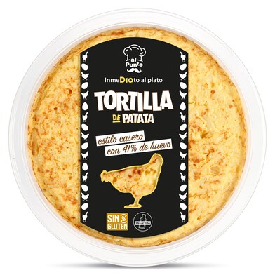 Tortilla de patata estilo casero 41% huevo Al Punto Dia 600 g-0 Tortilla de patata estilo casero 41% huevo Al Punto Dia 600 g-0