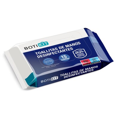 Toallitas de manos desinfectantes Botikit de Dia bolsa 15 unidades-0 Toallitas de manos desinfectantes Botikit de Dia bolsa 15 unidades-0