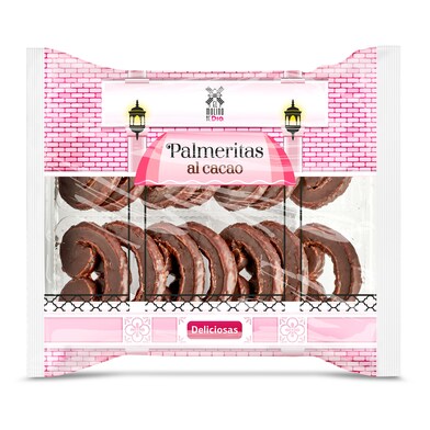 Palmeritas de cacao El molino de Dia bolsa 230 g-0