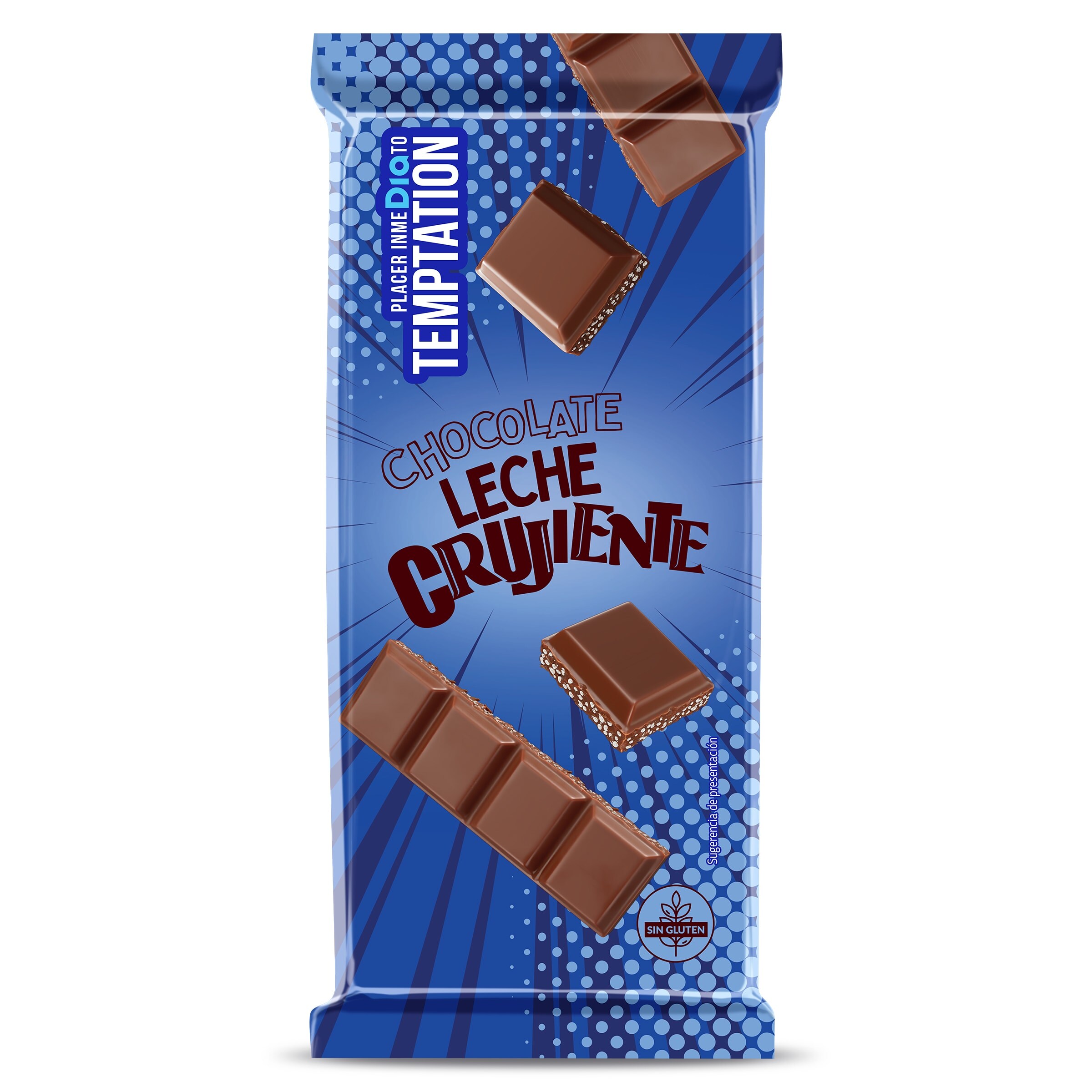 Chocolate con leche crujiente Temptation de Dia 75 g