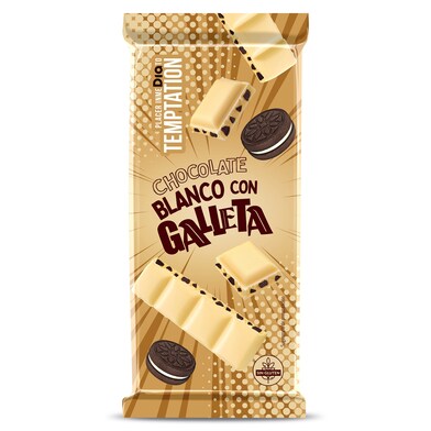 Chocolate blanco con galleta Temptation de Dia 100 g-0 Chocolate blanco con galleta Temptation de Dia 100 g-0