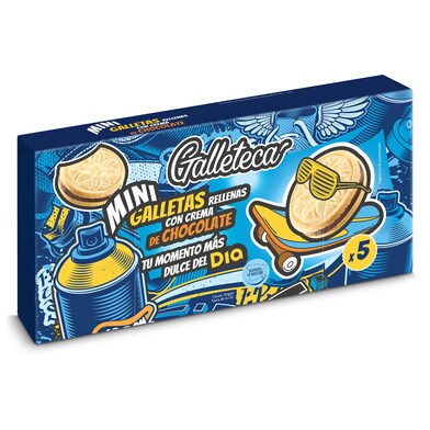 Mini galletas rellenas de crema de chocolate Galleteca de Dia caja 220 g-0 Mini galletas rellenas de crema de chocolate Galleteca de Dia caja 220 g-0
