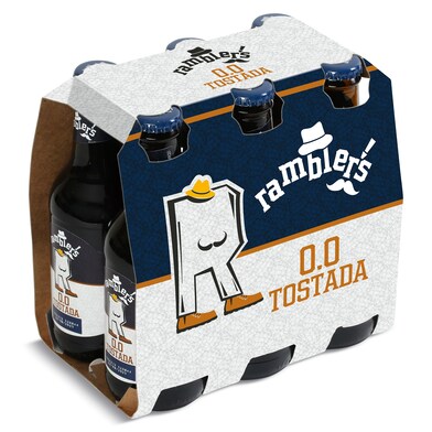 Cerveza tostada 0,0% alcohol Dia Ramblers pack 6 x 25 cl-0 Cerveza tostada 0,0% alcohol Dia Ramblers pack 6 x 25 cl-0