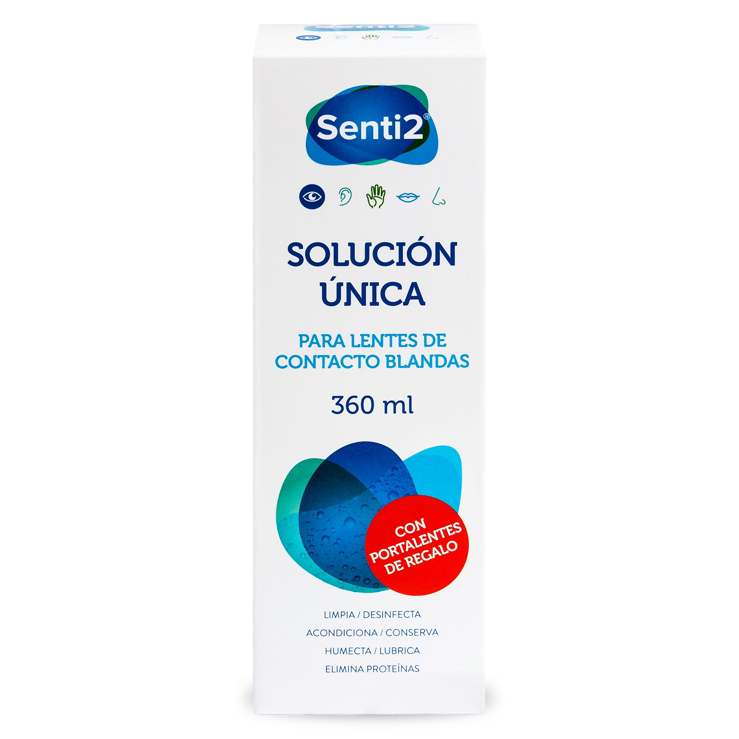 Solución única para lentes Senti2 bote 360 ml
