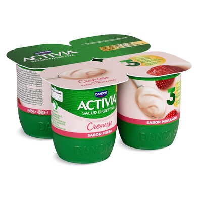 Bífidus cremoso con fresa Activia pack 4 x 115 g-0 Bífidus cremoso con fresa Activia pack 4 x 115 g-0
