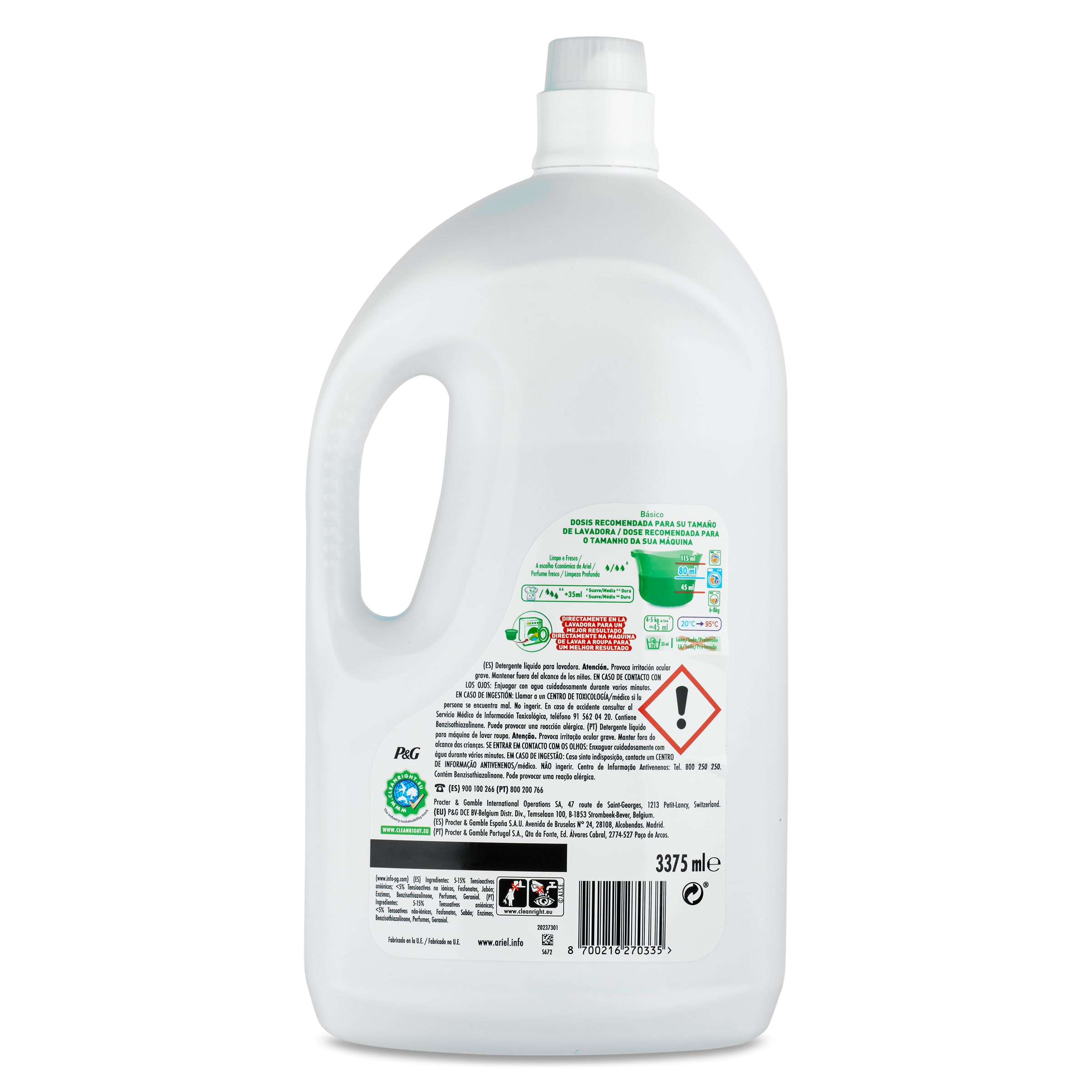 Detergente máquina líquido básico Ariel botella 31 lavados - Supermercados  DIA