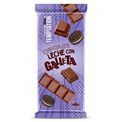 Chocolate con leche con galleta Dia Temptation 100 g-0 Chocolate con leche con galleta Dia Temptation 100 g-0