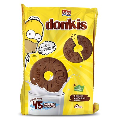 Galletas chocolateadas Los Simpsons Arluy bolsa 400 g-0 Galletas chocolateadas Los Simpsons Arluy bolsa 400 g-0
