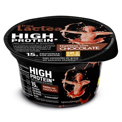 Natillas de chocolate alta en proteínas Dia Láctea tarrina 150 g-0 Natillas de chocolate alta en proteínas Dia Láctea tarrina 150 g-0
