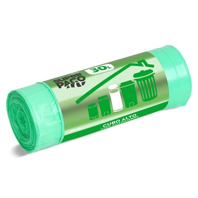 Bolsa de basura con autocierre cubo alto 30 lt Super Paco de Dia 20 unidades-0 Bolsa de basura con autocierre cubo alto 30 lt Super Paco de Dia 20 unidades-0