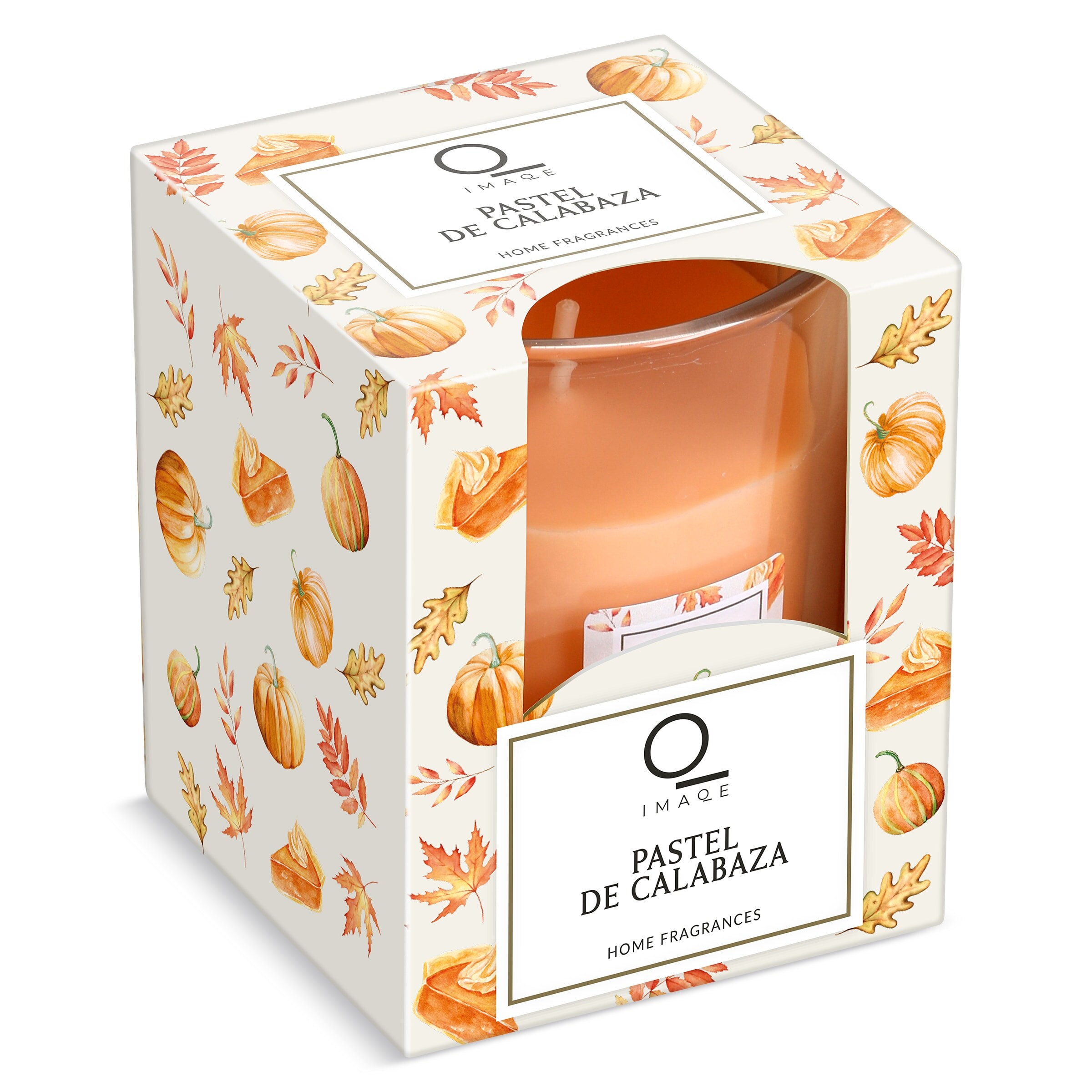 Vela perfumada pastel de calabaza Imaqe de Dia caja 1 unidad