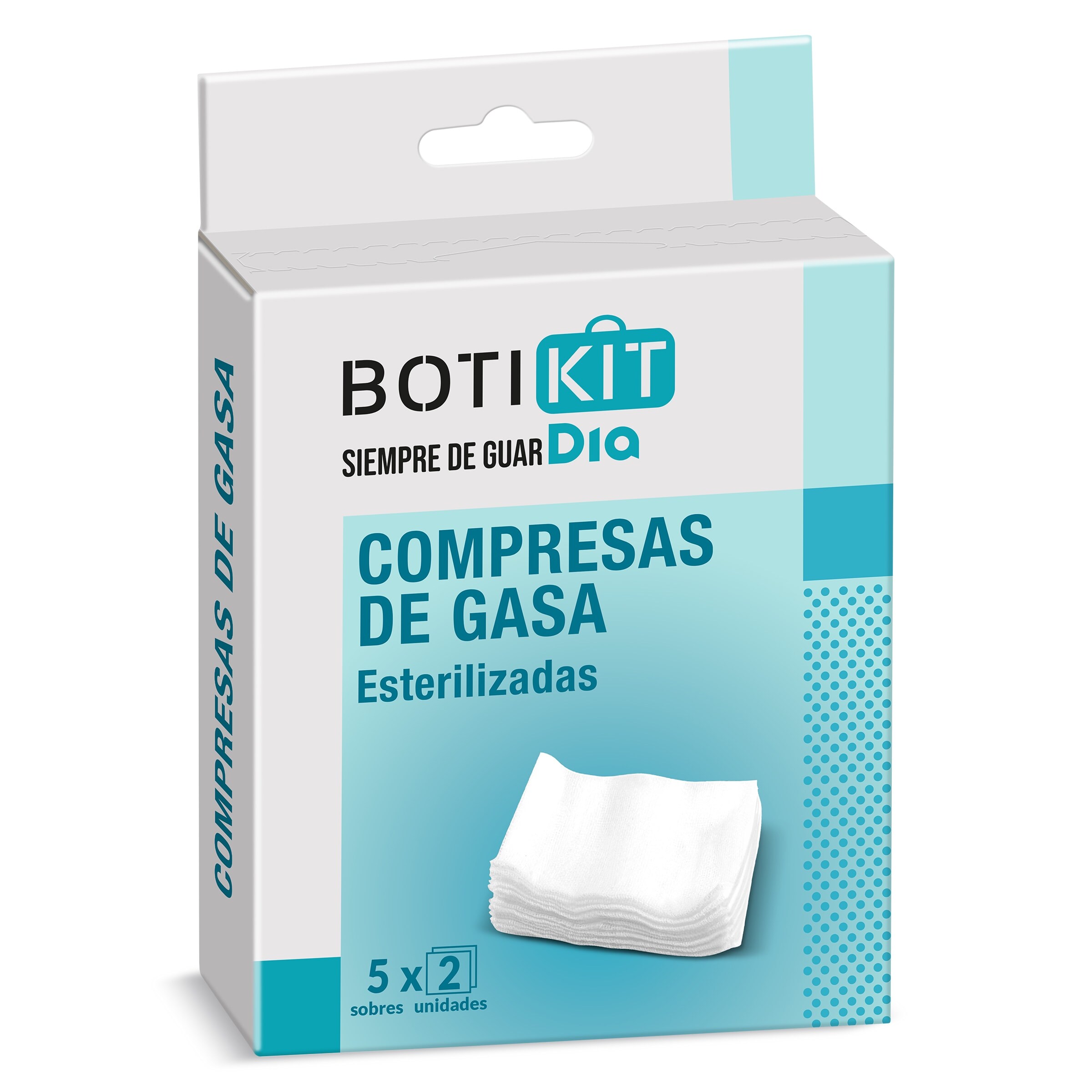Gasas estériles Botikit de Dia caja 10 unidades