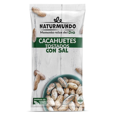 Cacahuetes con cáscara salados Naturmundo de Dia bolsa 250 g-0