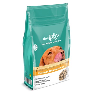 Alimento para perros con pollo y buey Deliperro de Dia bolsa 10 Kg-0 Alimento para perros con pollo y buey Deliperro de Dia bolsa 10 Kg-0