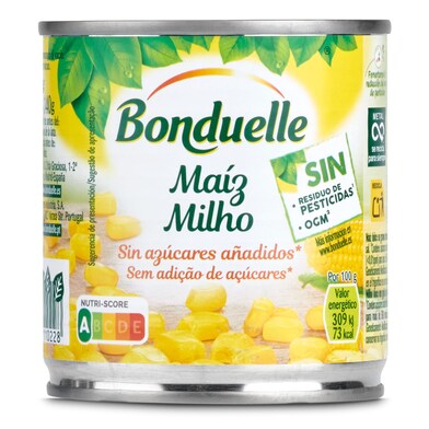 Maíz dulce sin azúcar añadido Bonduelle 150 g-0 Maíz dulce sin azúcar añadido Bonduelle 150 g-0
