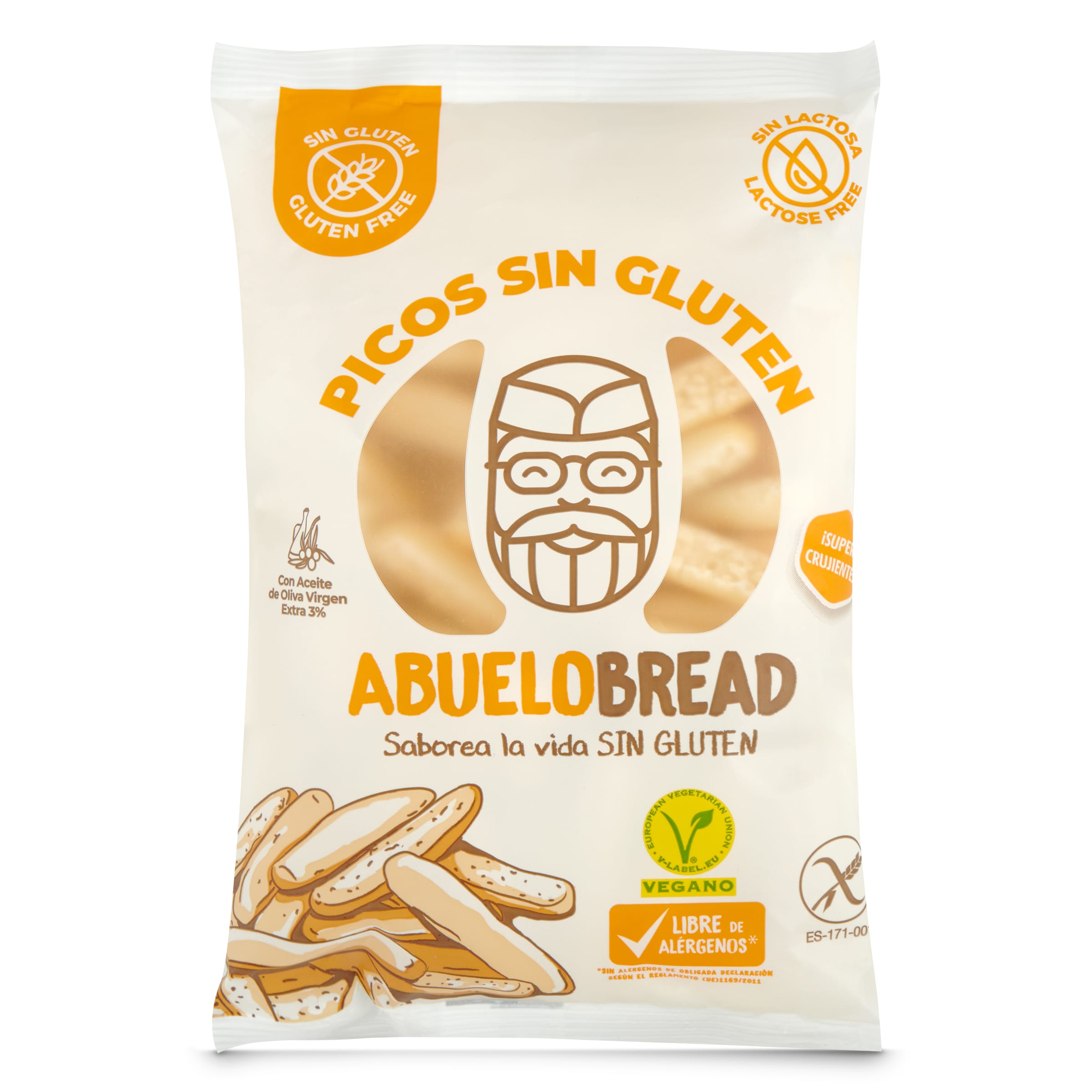 Picos artesanos sin gluten Abuelobread bolsa 100 g
